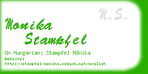 monika stampfel business card